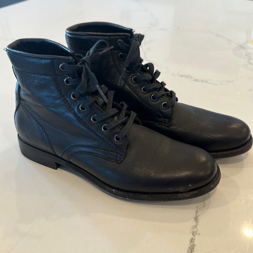 Women’s Frye Tyler Leather Lace Up Combat Boot Size 7.5